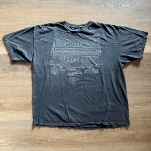 Y2K Grunge Black Harley Davidson tee Size‎ XXL